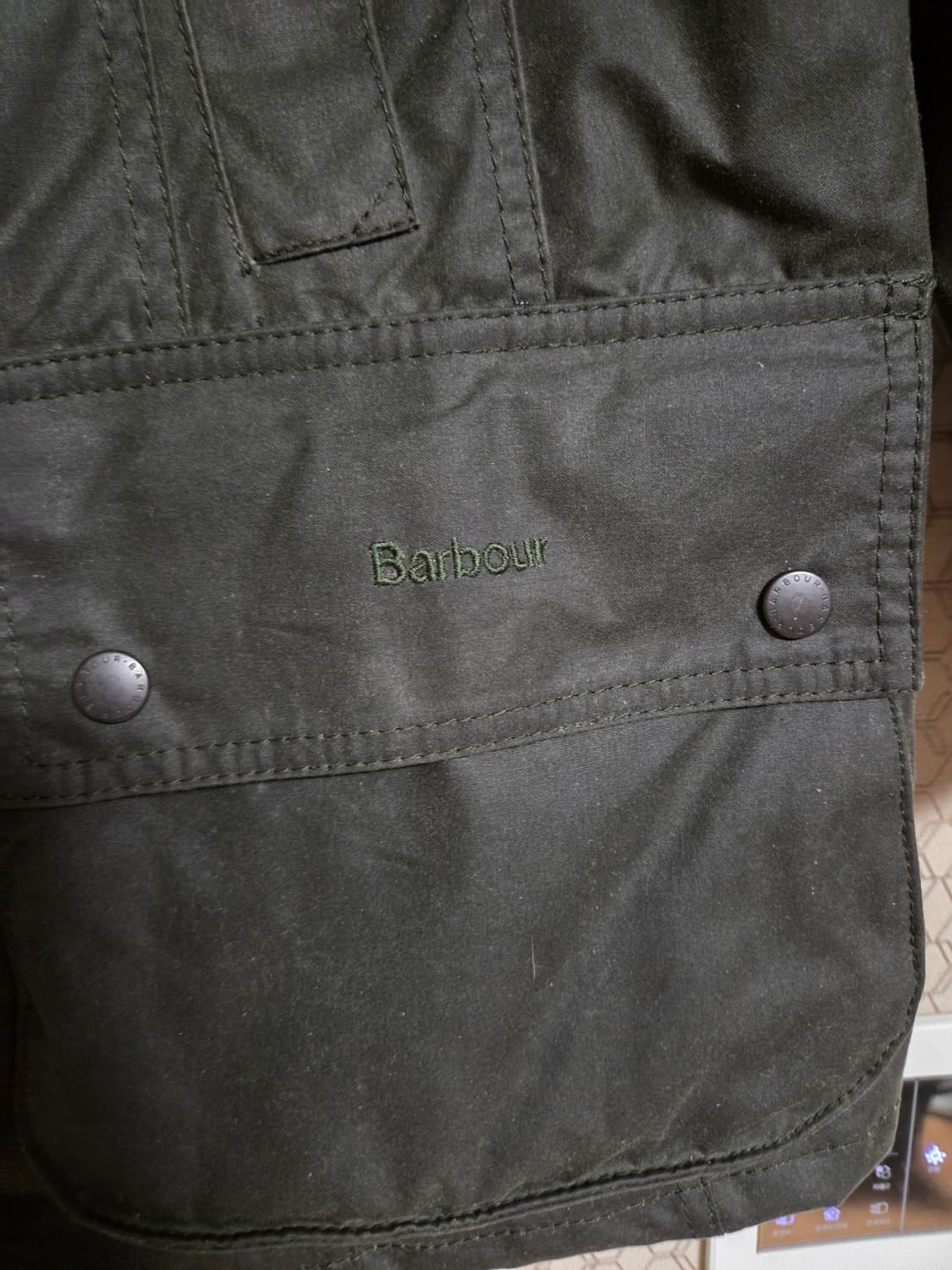 바버 여성 왁스자켓 UK10  상품이미지4