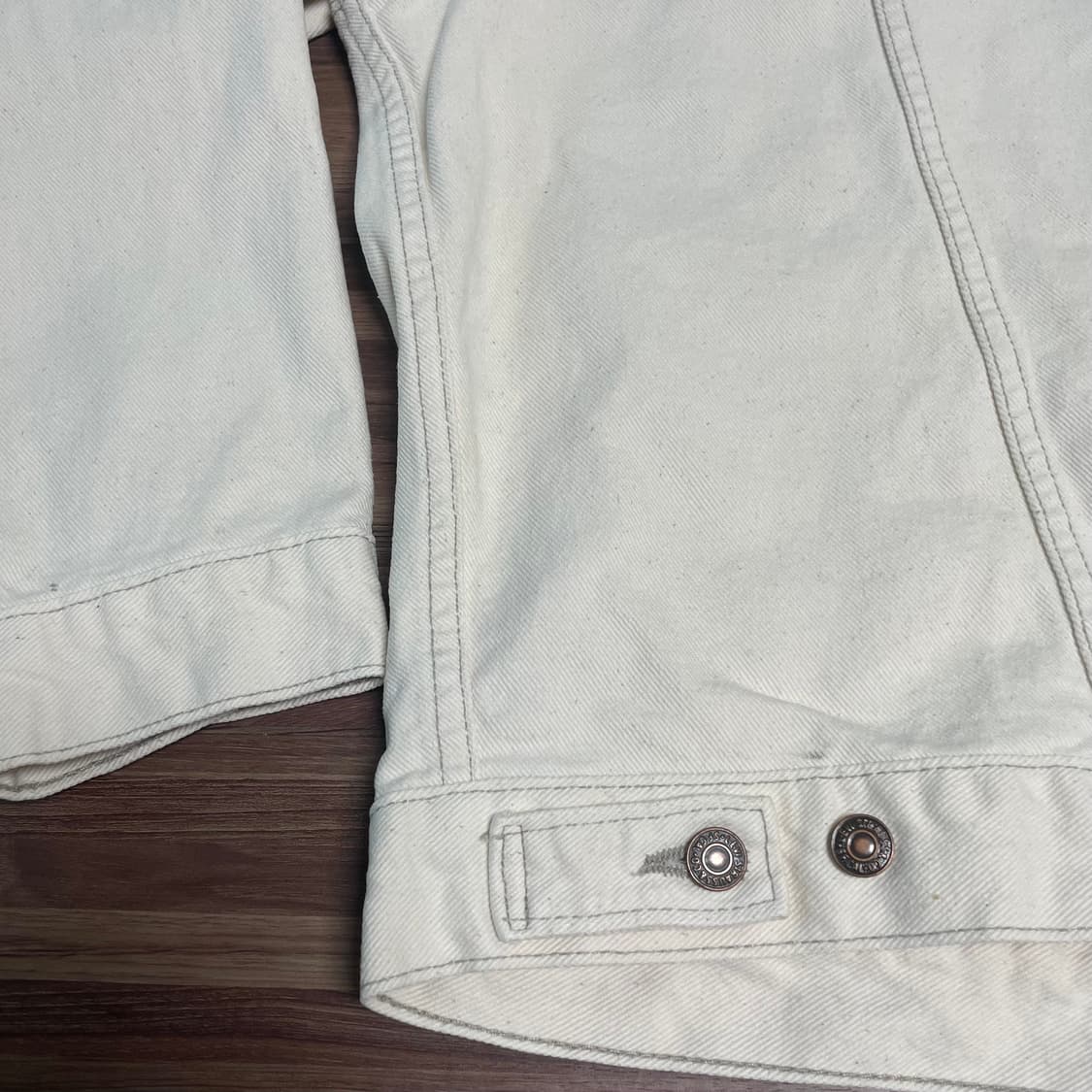 90s 미제 리바이스 빈티지 화이트 데님 트러커 청자켓 L(XL) 상품이미지6