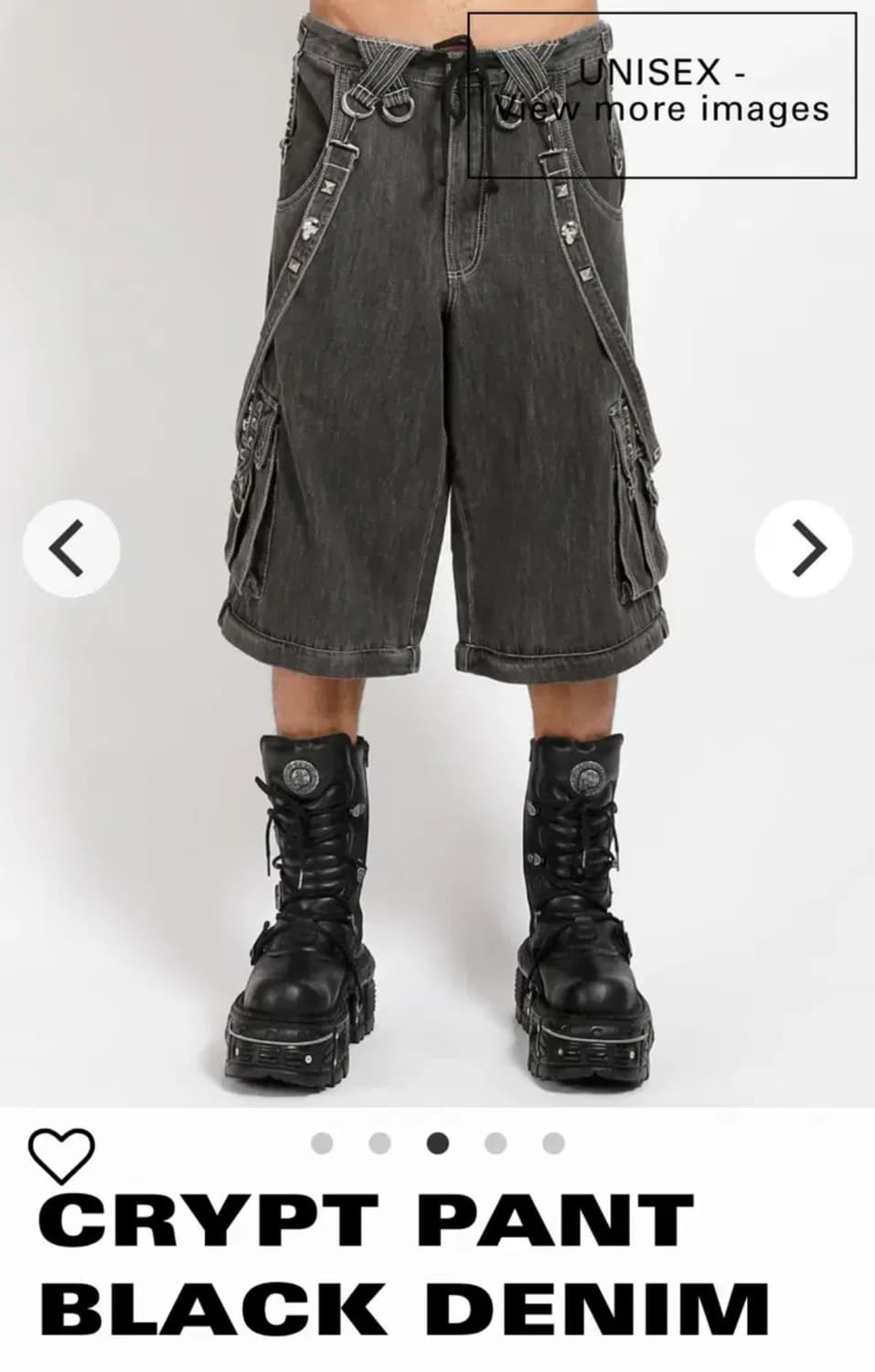 Tripp nyc CRYPT PANT BLACK DENIM 상품이미지2