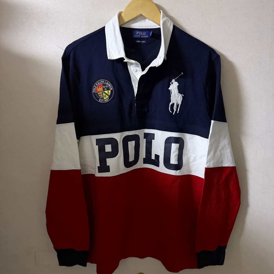 폴로 랄프로렌 빅포니 럭비 카라티셔츠 커스텀 L (남성 100-105) 상품이미지1