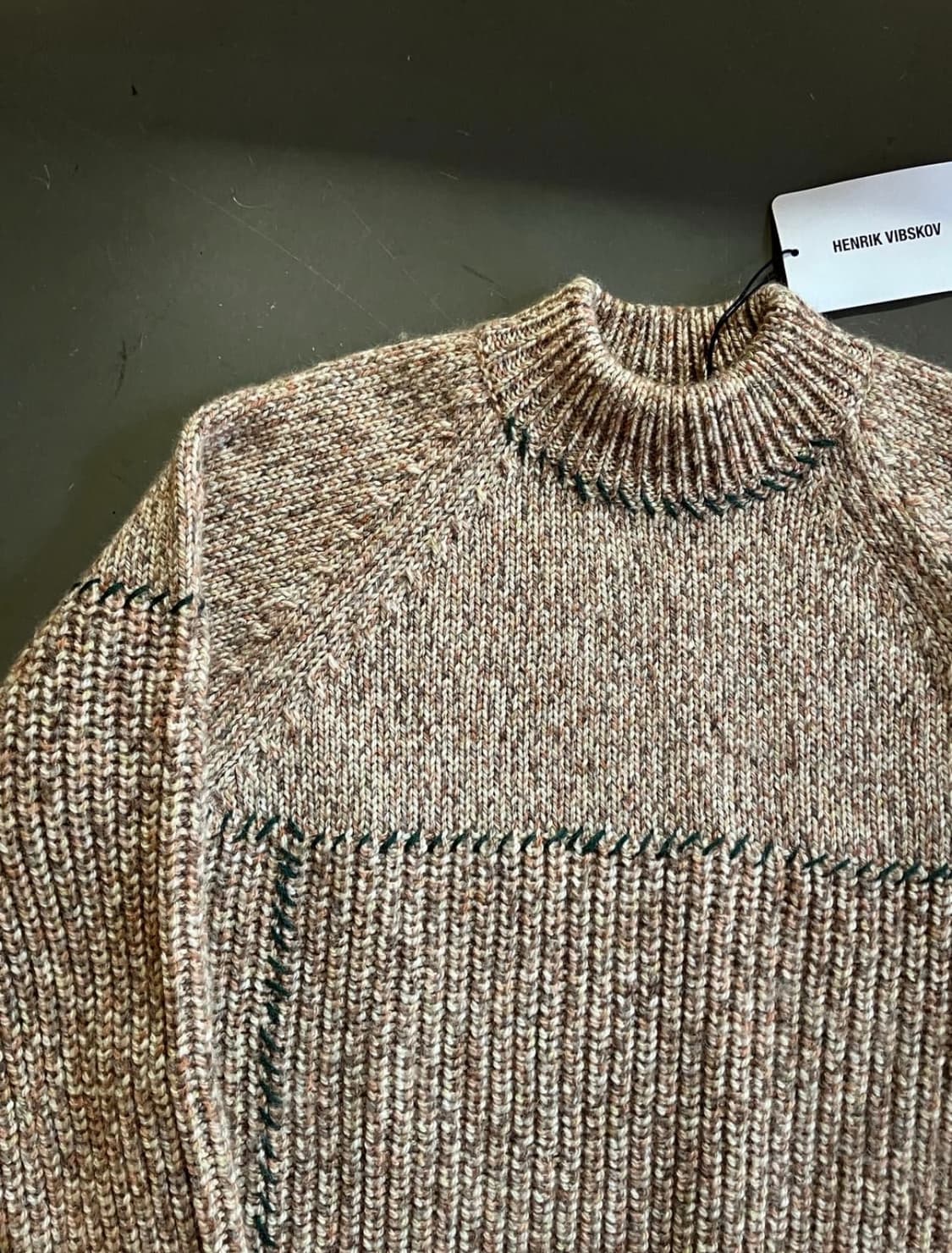 헨릭 빕스코브 컬렉션라인 모크넥 니트 M 상품이미지3
