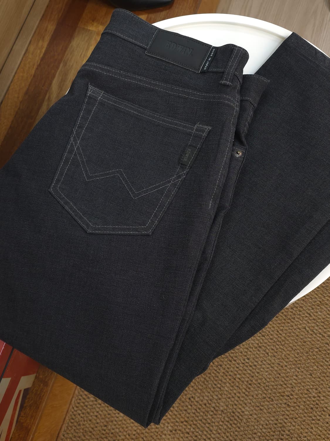 일본 에드윈 남성 블랙 팬츠 32 상품이미지2