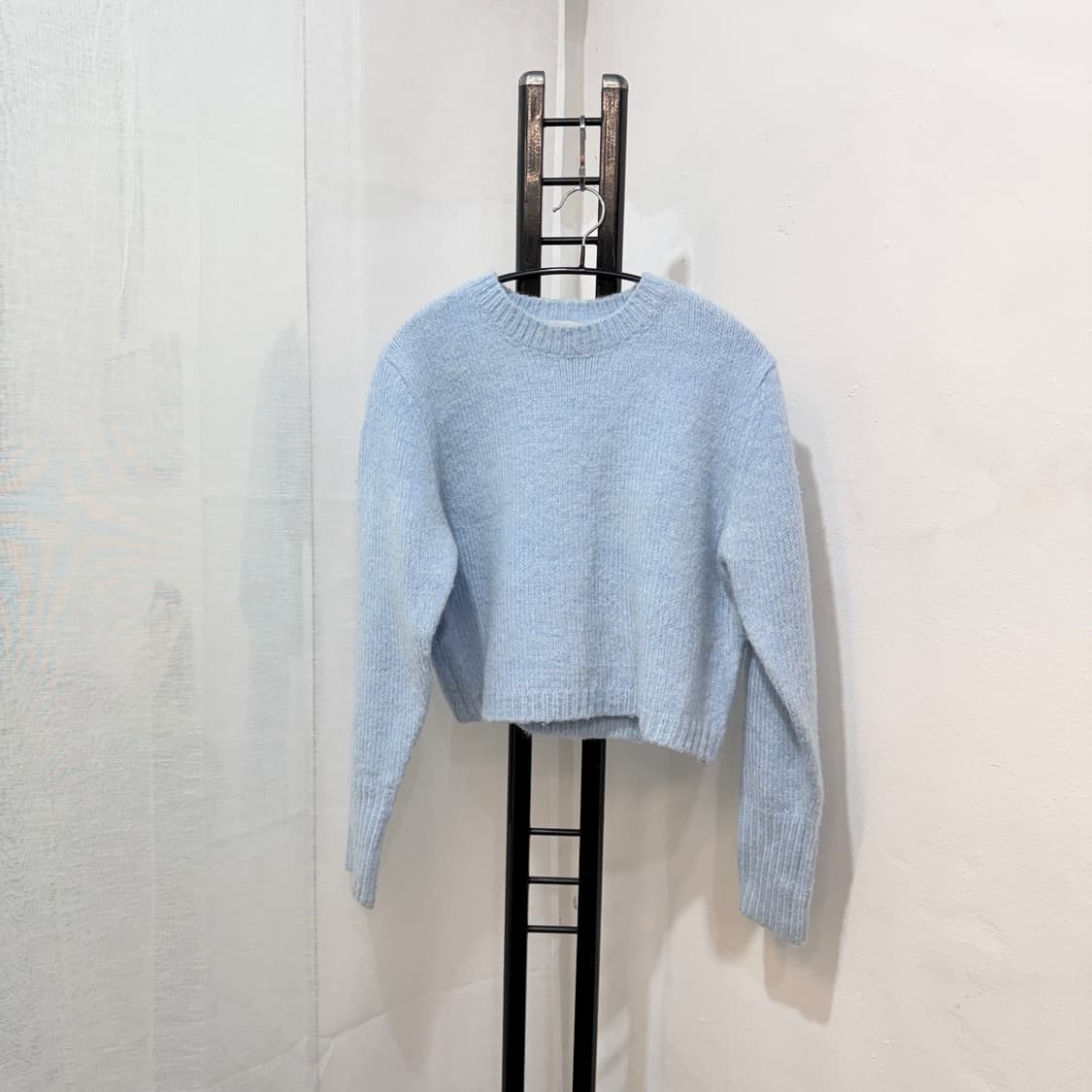 라운드 블루 크롭니트 하늘니트 hay 4059 상품이미지1