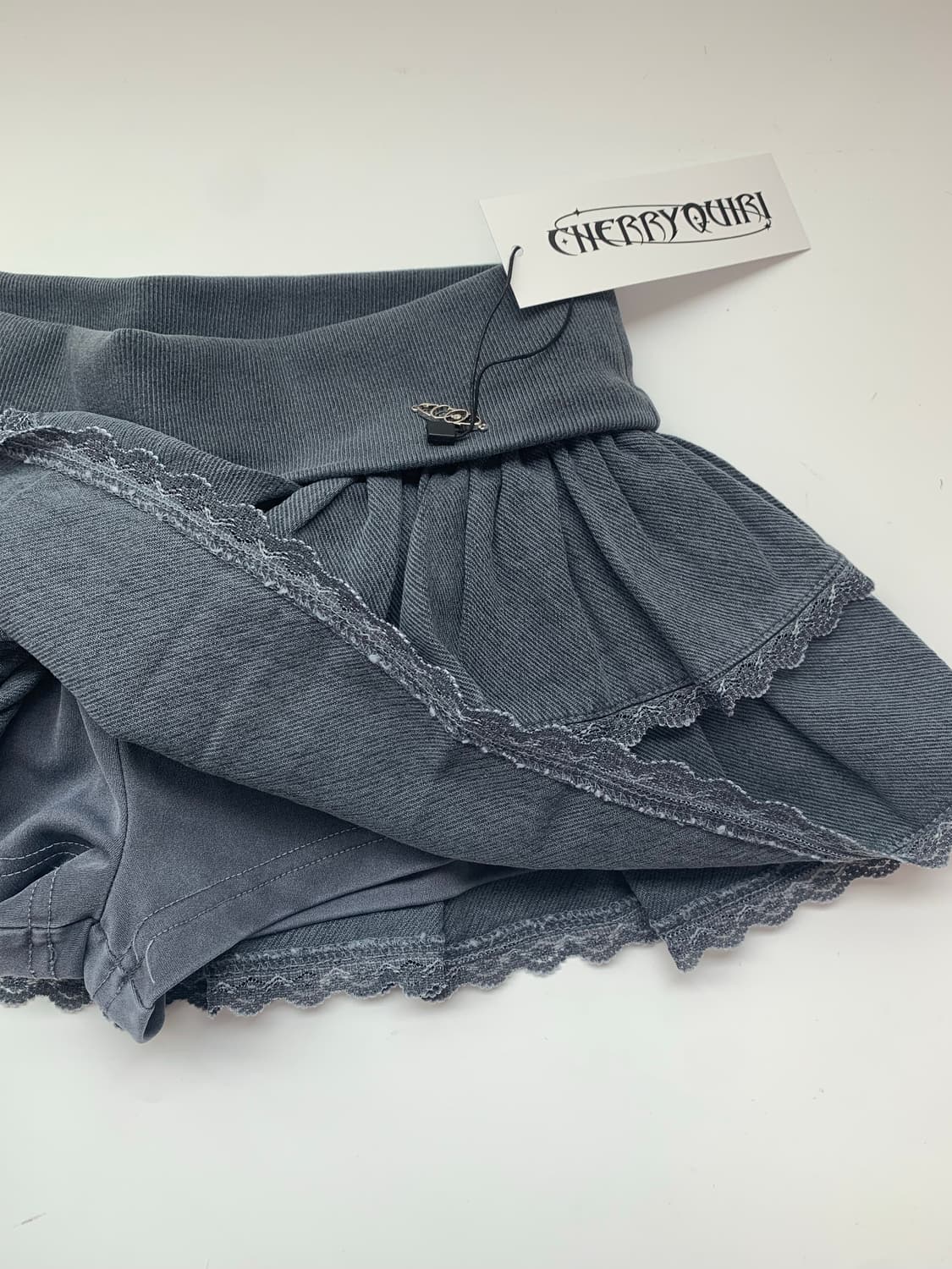 CHERRYQUIRI folding lace sk DEEP BLUE 상품이미지8
