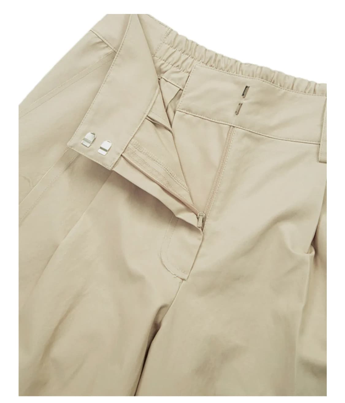 민더리 베이지 와이드 핀턱 팬츠 상품이미지7