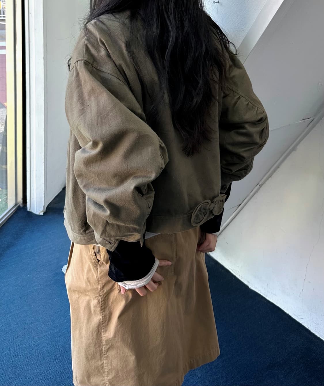 Natural cotton volume silhouette jacket 상품이미지10