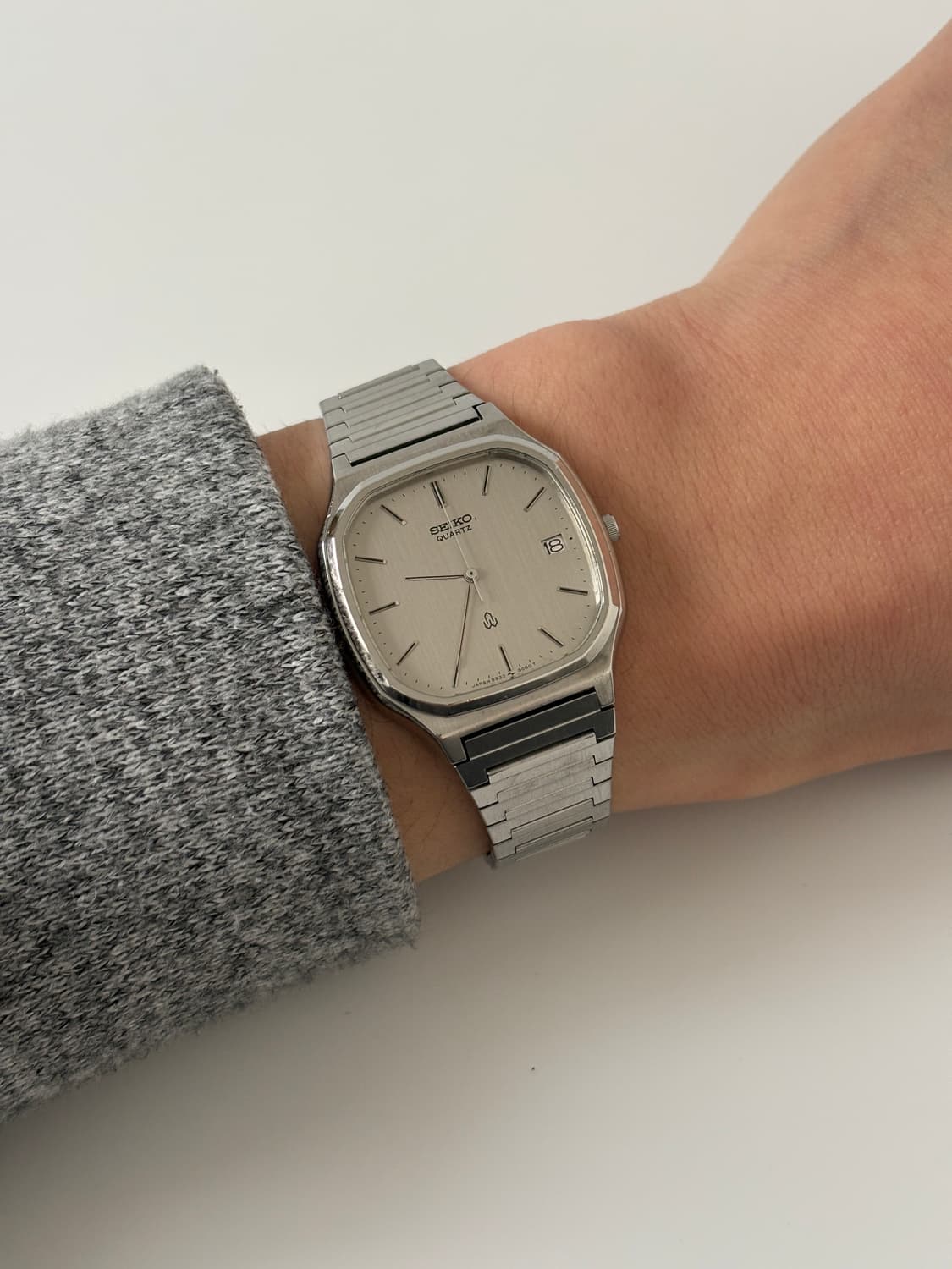 1980s Silver Square Quartz 상품이미지10