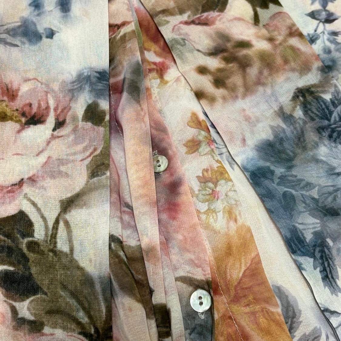 zara 자라 플로랄 프린트 리본 셔츠 (새상품) 상품이미지3