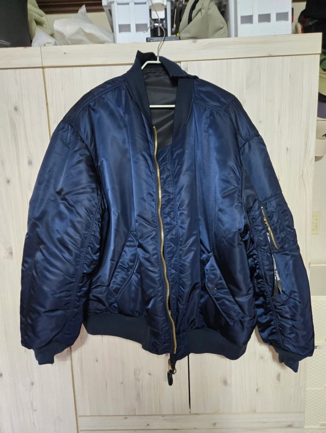 베트멍 알파인더 스트리 절개 봄버 ma-1 상품이미지5