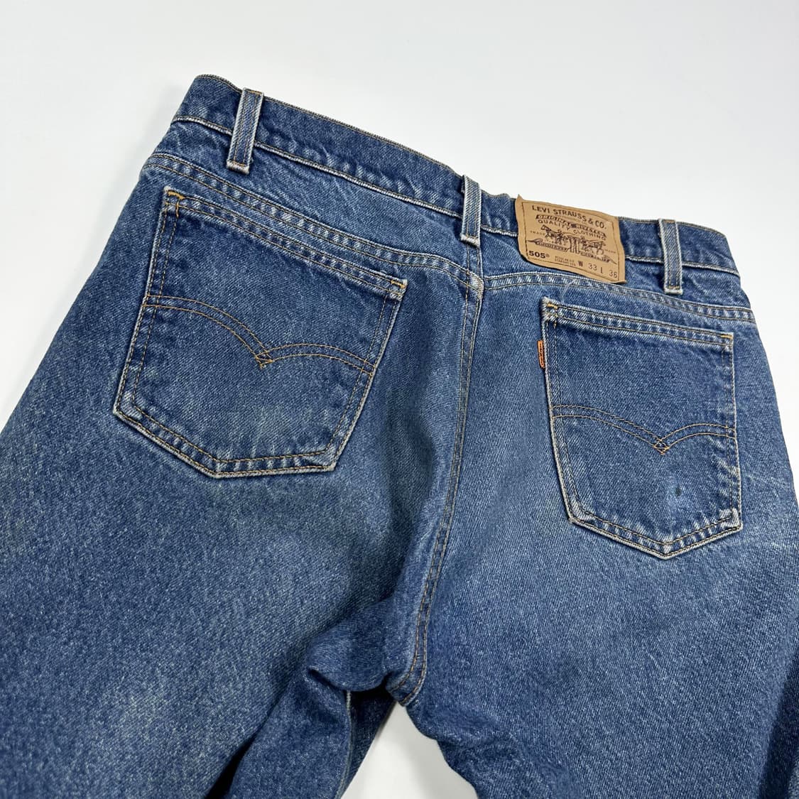 32 90s USA 리바이스 505 오리지널 스트레이트 데님팬츠 상품이미지5