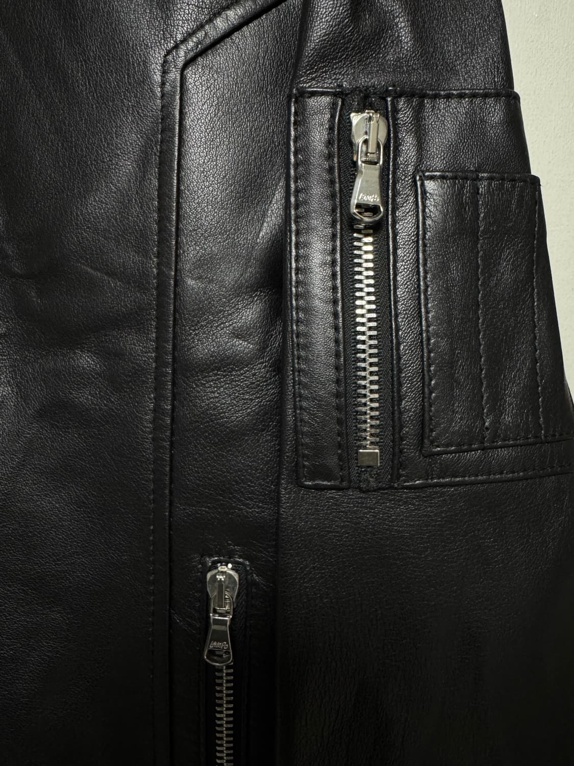 느와르라르메스 램레더 봄버 상품이미지4