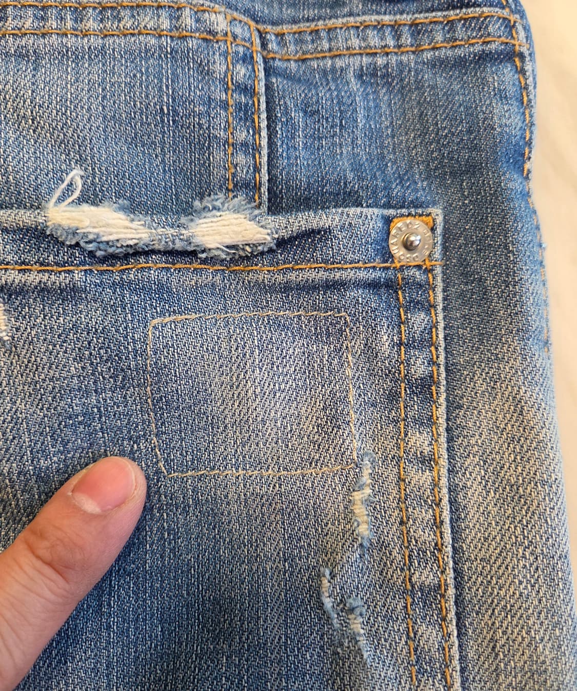 디스퀘어드 패치워크 데님 팬츠 상품이미지6