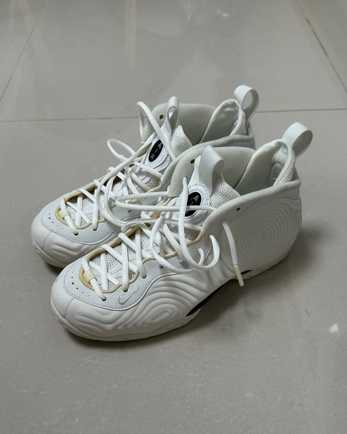 [270] 나이키 꼼데가르송옴므플러스 에어폼포짓 원 화이트 상품이미지1