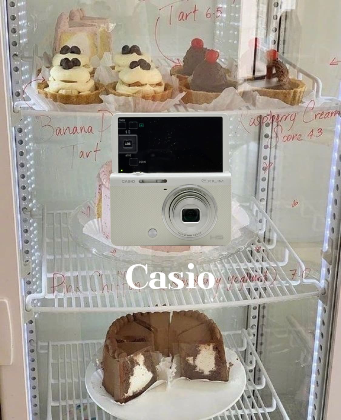 [셀카 ! ] 카시오 엑슬림 ex-zr50 화이트 빈티지디카 디지털카메라 상품이미지1