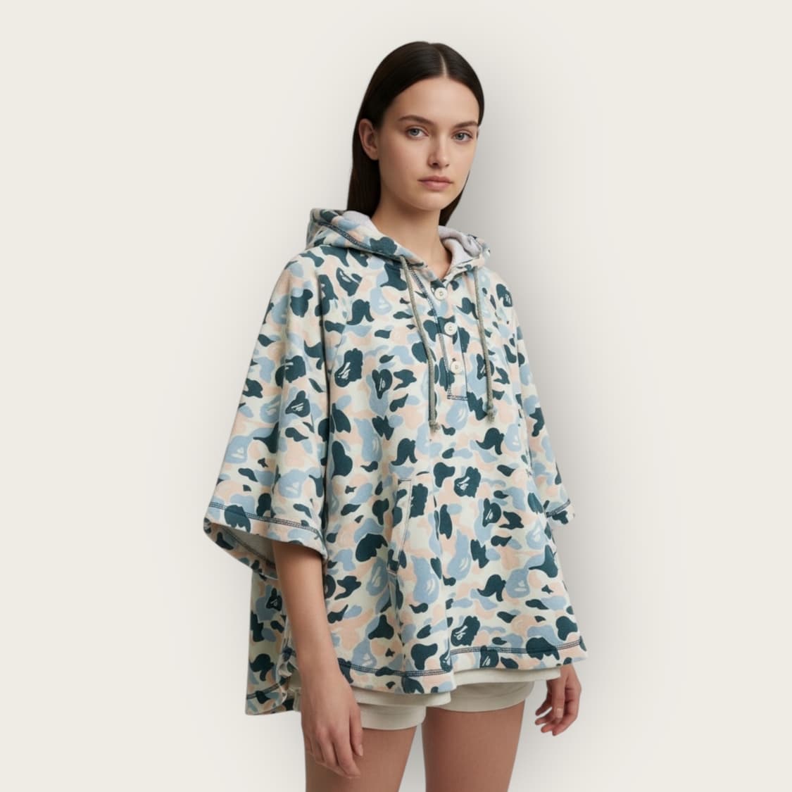 F/ 베이프 카모 판초 망토 상품이미지1