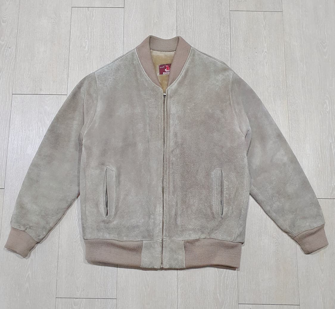 빈티지 스웨이드 블루종 쉐르파 봄버 국내 100 무스탕 상품이미지2