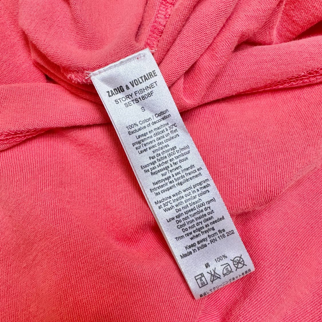 Zadig & Voltaire Story Fishnet T-Shirt 상품이미지6