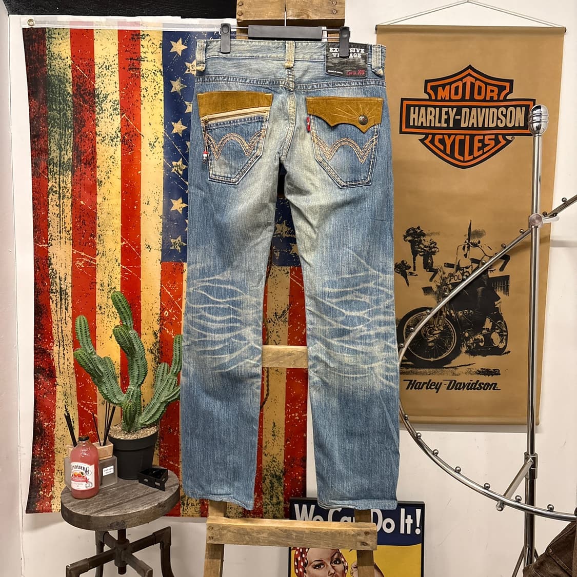 에드윈 XV 빈티지 라인 익스클루시브 네이티브 웨스턴 데님 팬츠 N76 상품이미지2