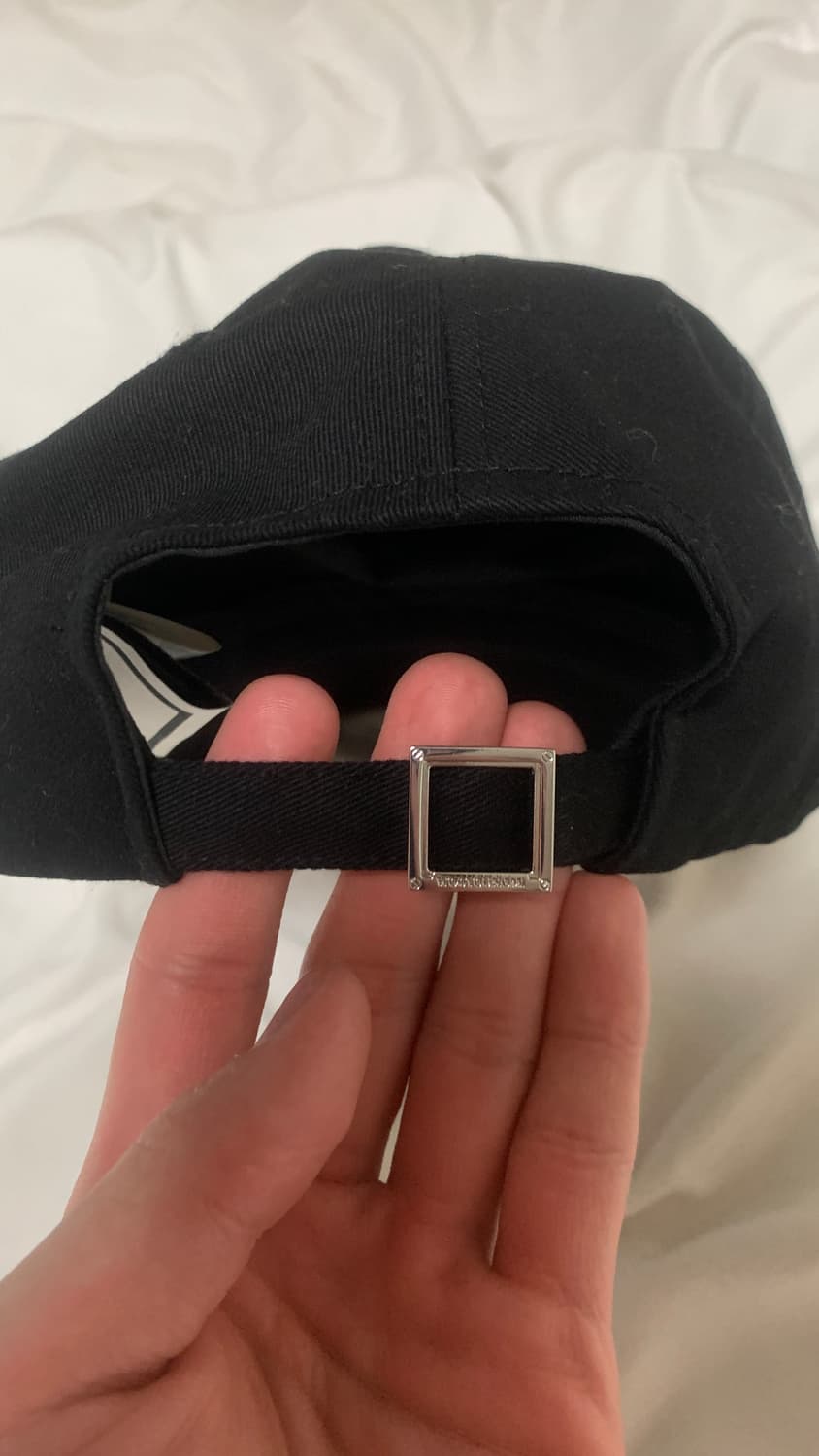 우영미 자수 볼캡 블랙 상품이미지3