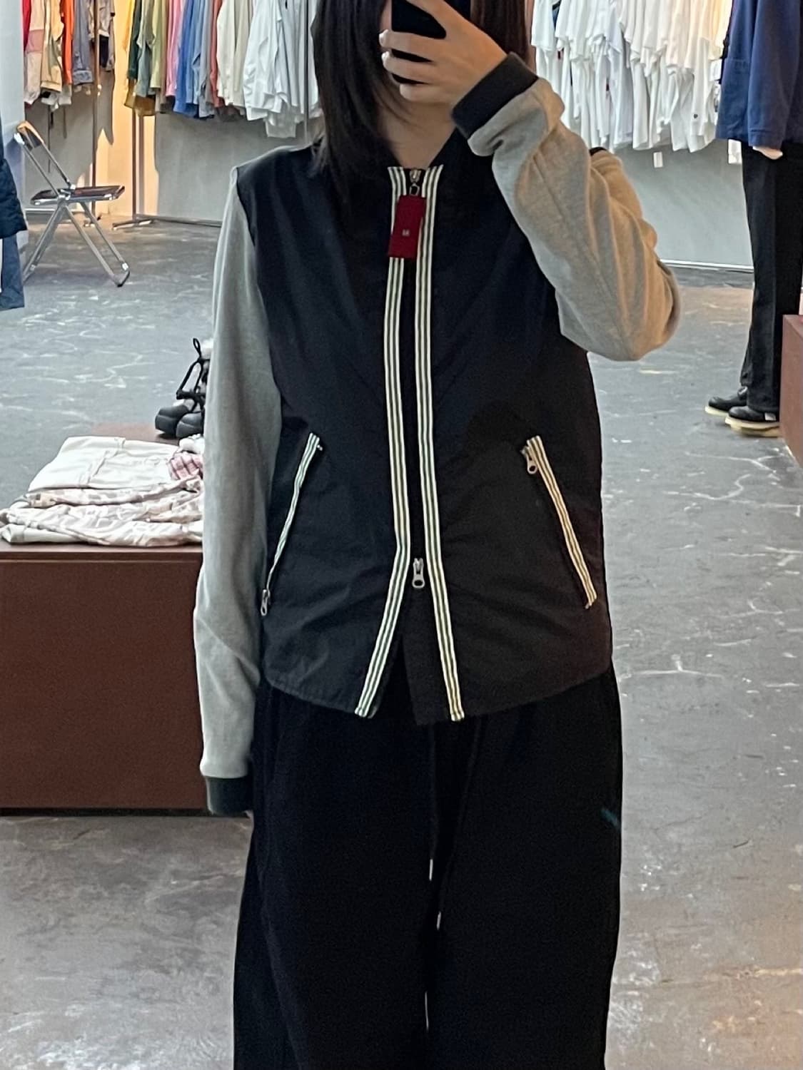 아르마니진스 슬리브 봄버자켓 H1393 상품이미지1