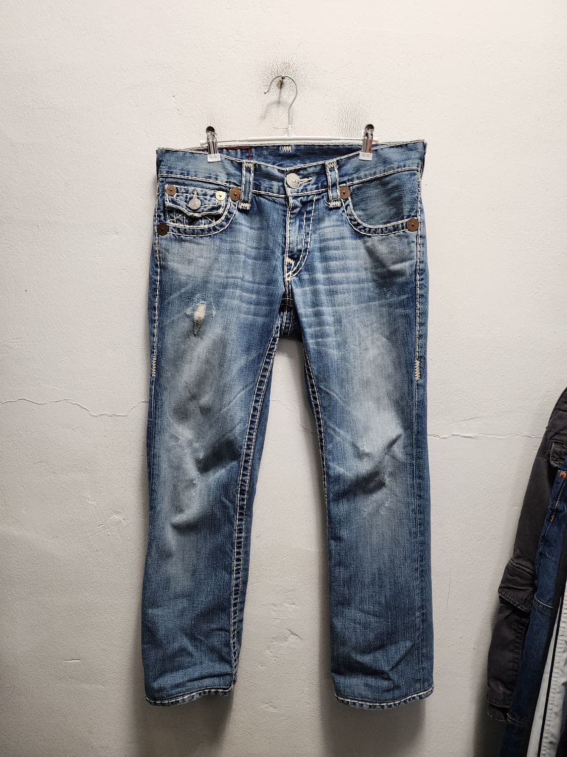 트루릴리젼 BILLY SUPER T 스티치 데님 청바지 상품이미지2