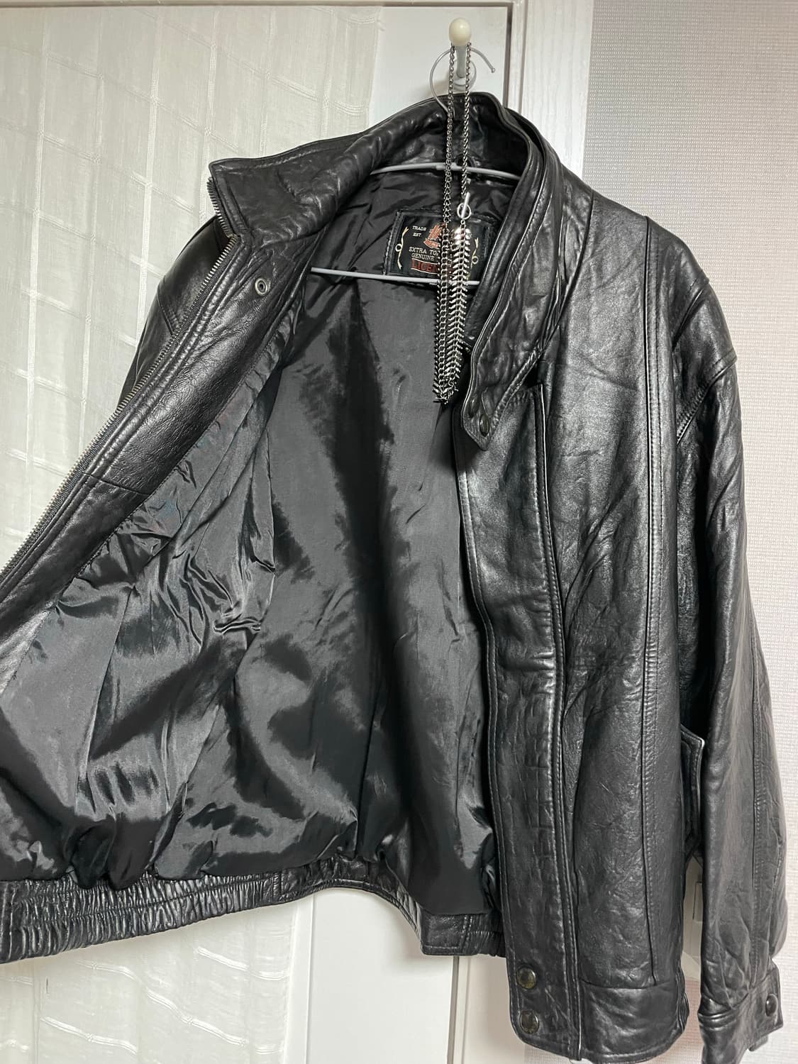 빈티지 리얼레더봄버자켓 릭오웬스디올st락시크다크웨어2010에디슬리먼st 상품이미지8