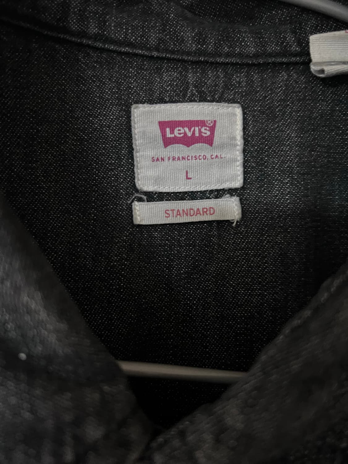 리바이스 바스토우 흑청 웨스턴 데님 셔츠 L 상품이미지2