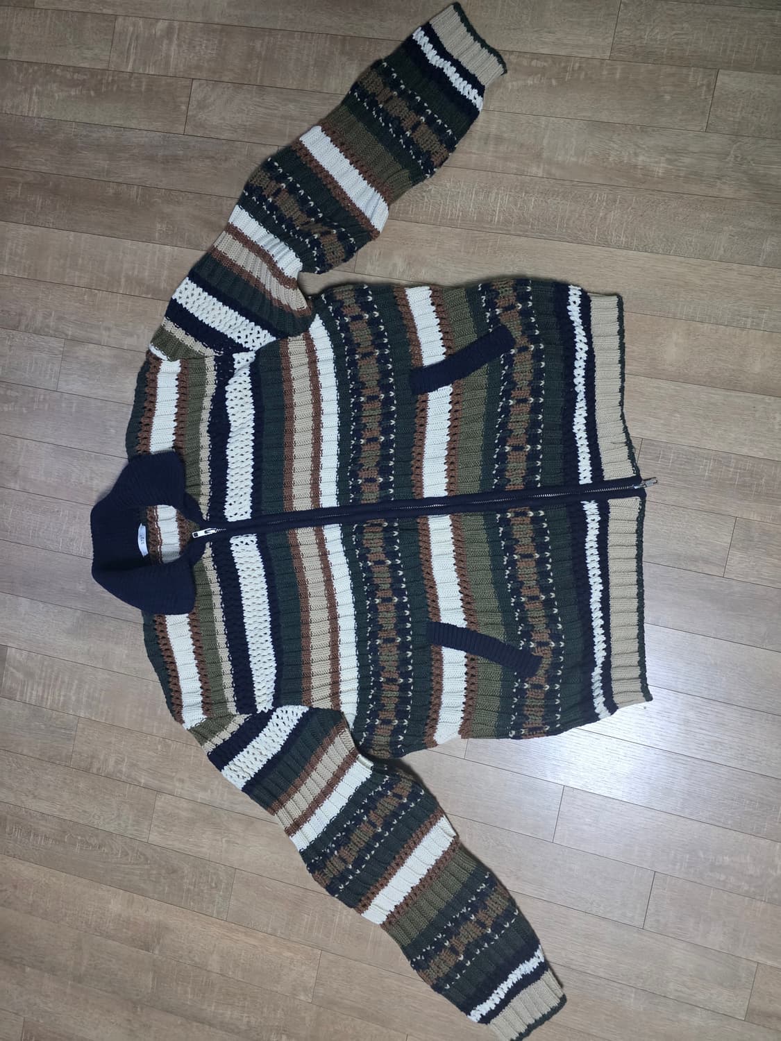 stu 멀티 카라 집업 스웨터 L 상품이미지2