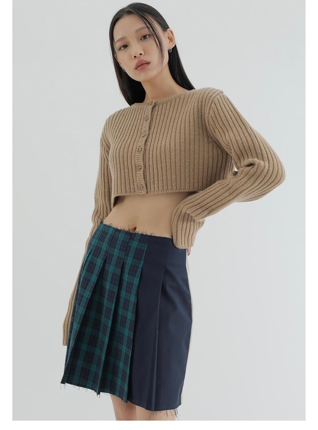 큐리티 메탈릭 크롭니트 볼레로 상품이미지3