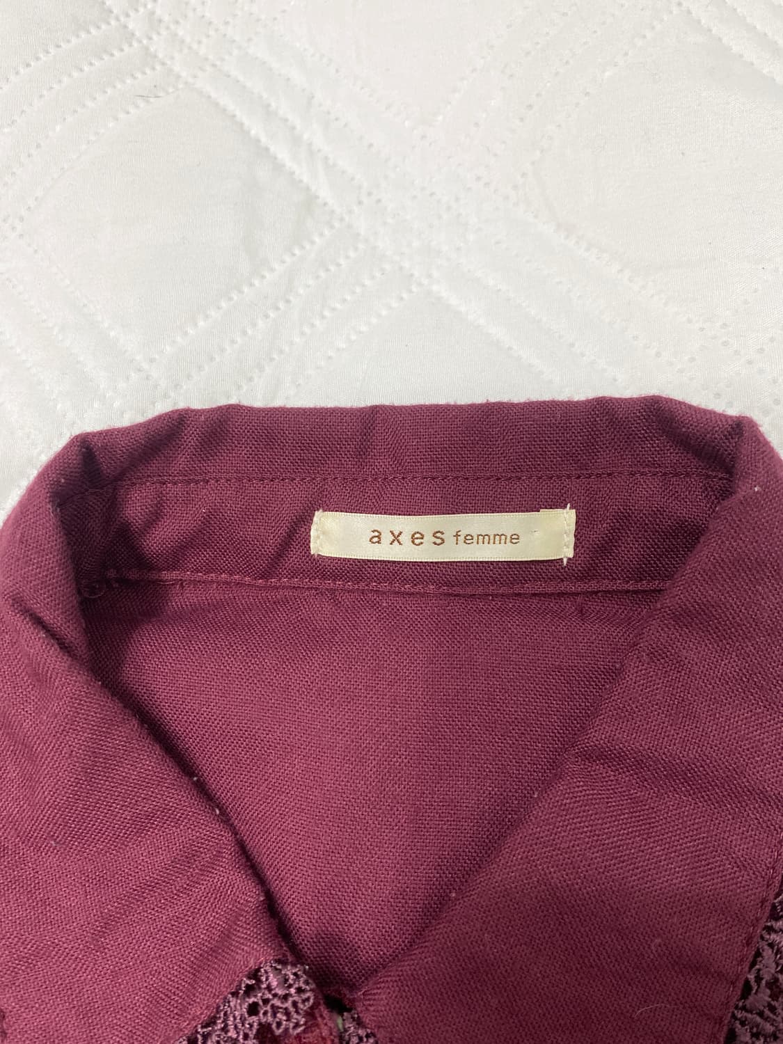 ꒰ঌ 엑시즈팜 체리와인 맛 블라우스 셔츠 ໒꒱ 상품이미지7