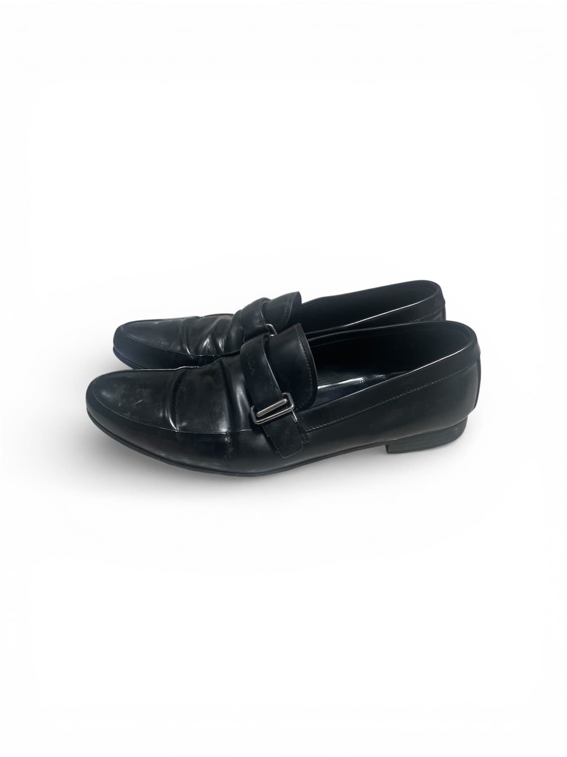 275) 프라다 로고 레더 가죽 로퍼 상품이미지3