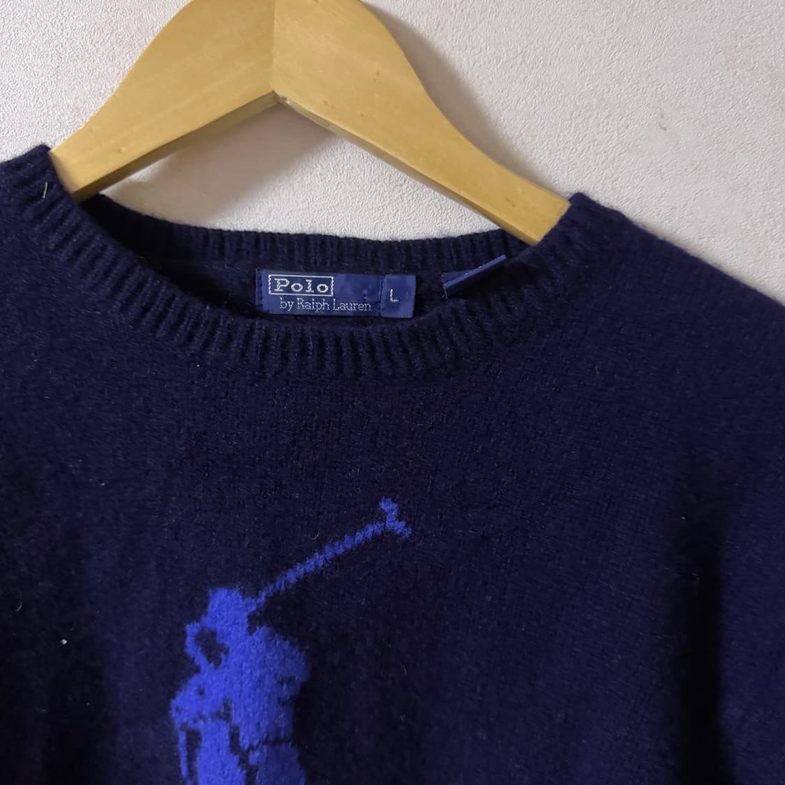 폴로 랄프로렌 빅포니 울 니트 네이비&블루 (55정도) 상품이미지3