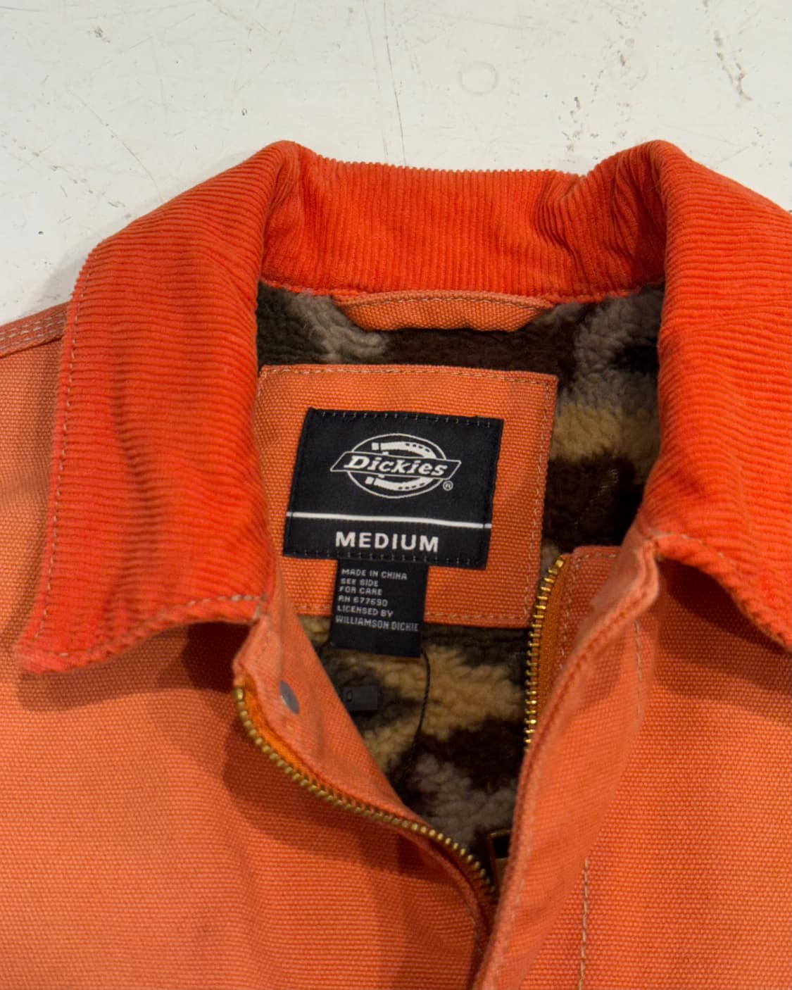 디키즈 오렌지 덕 캔버스 워크 자켓 상품이미지3