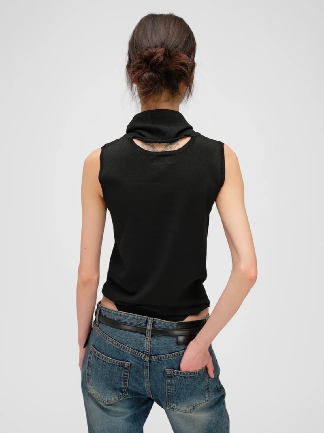 Loadingroom scarf knit top - 0사이즈 구매 원해요 상품이미지2
