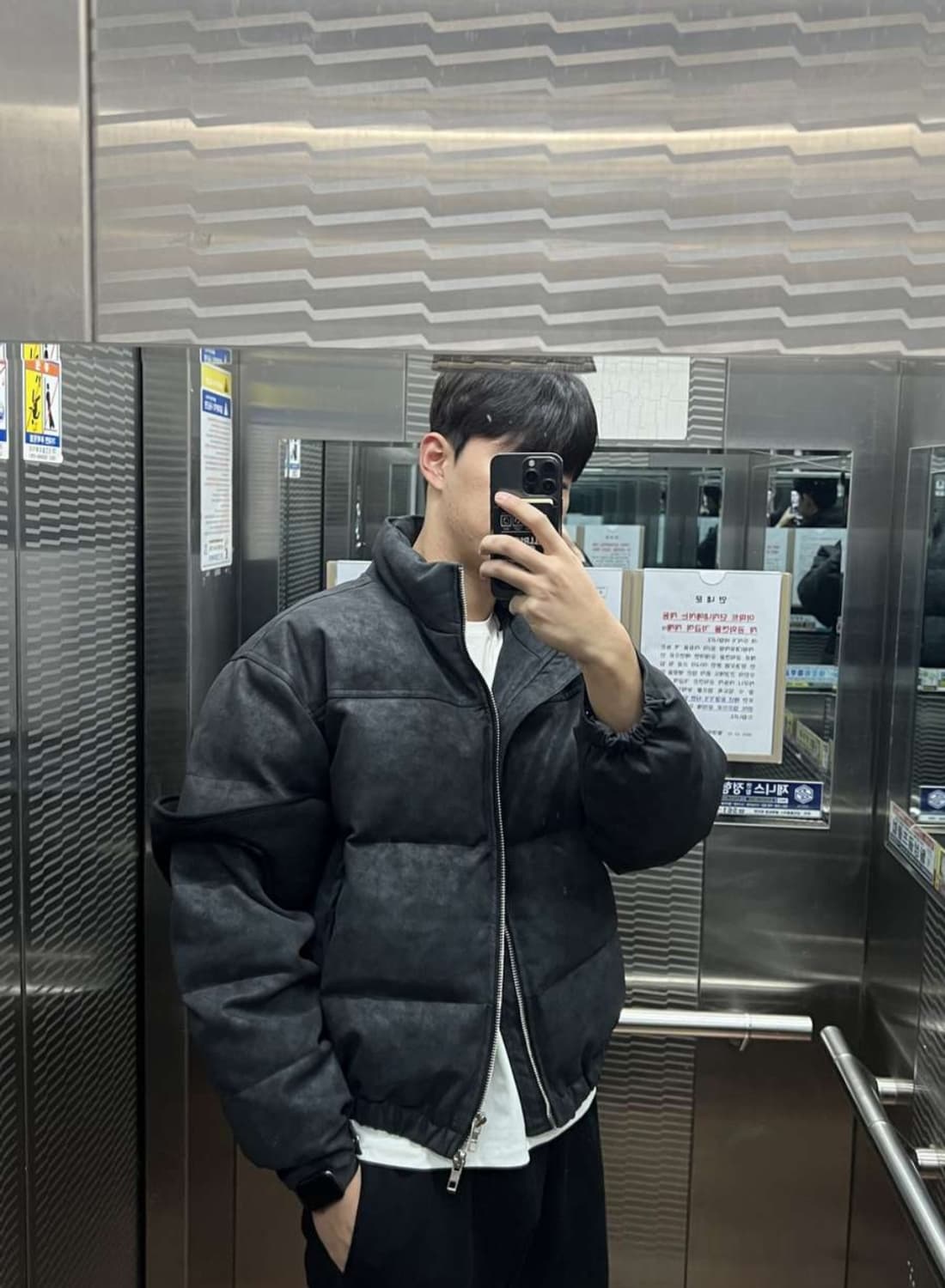 유먼트 핫덕 레더패딩 상품이미지4