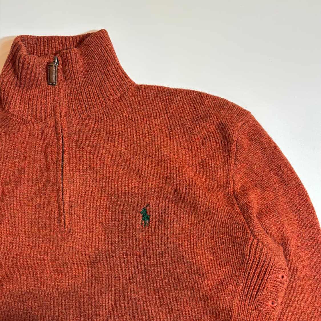 폴로 랄프로렌 하프집업 오렌지 니트 스웨터 상품이미지2