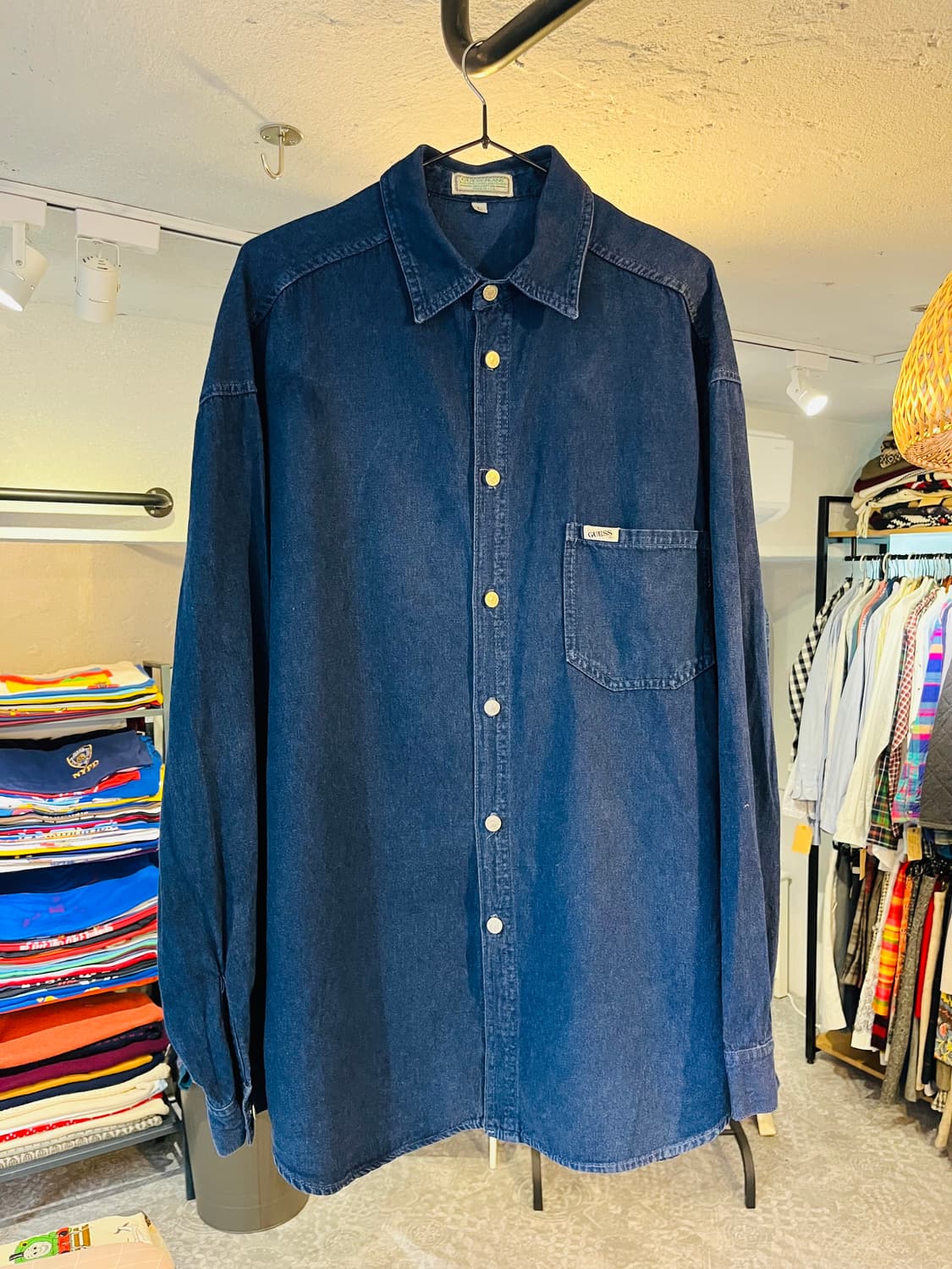 90년대 게스 데님 셔츠(미국생산) 상품이미지1