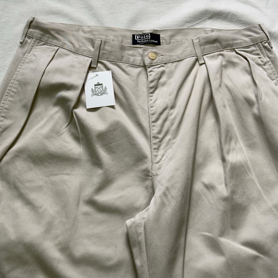 90s 폴로 랄프로렌 투턱 치노팬츠 36X30 상품이미지2