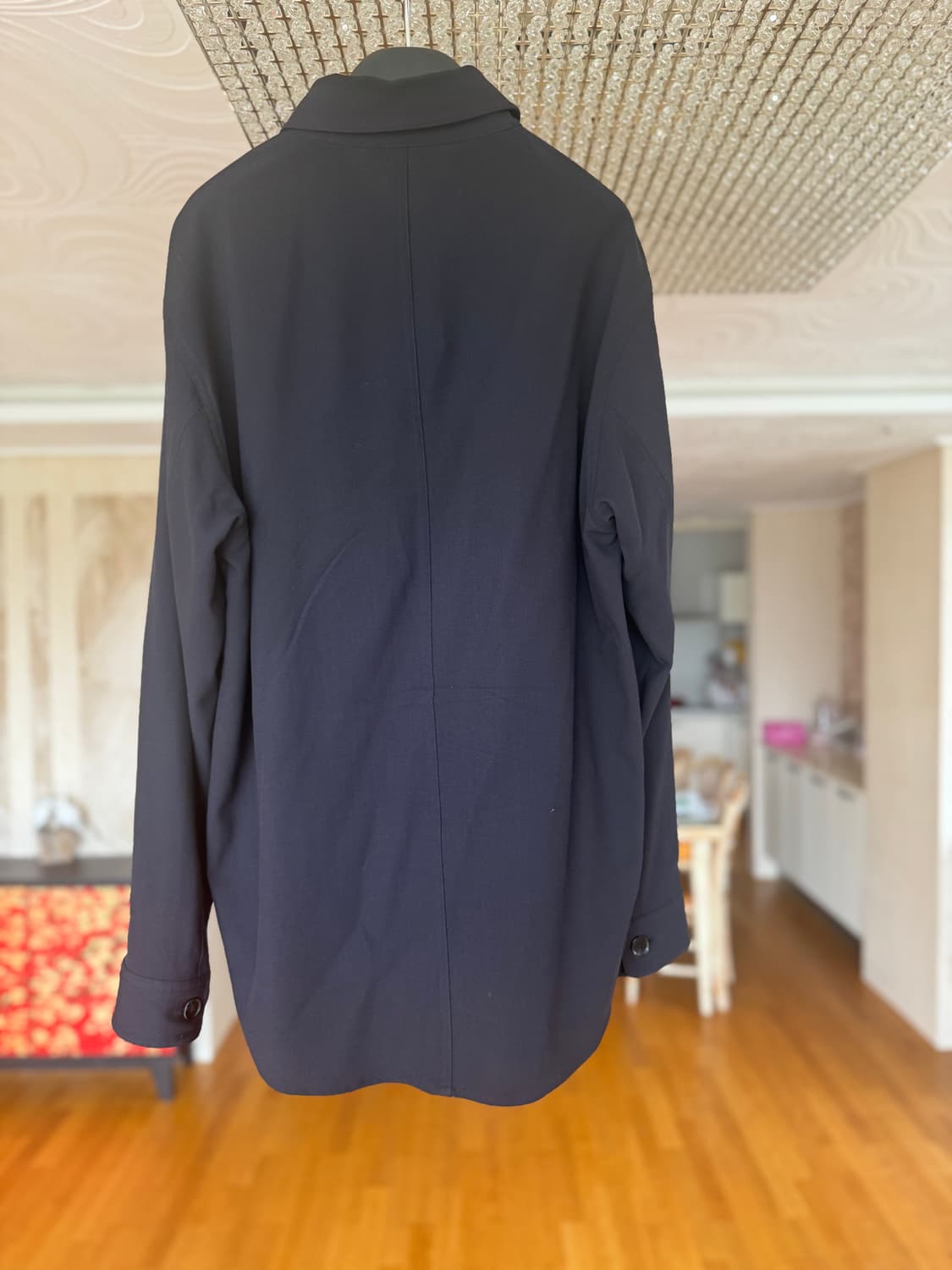 오라리 트로피컬 울 셔츠 4 size 네이비 상품이미지2