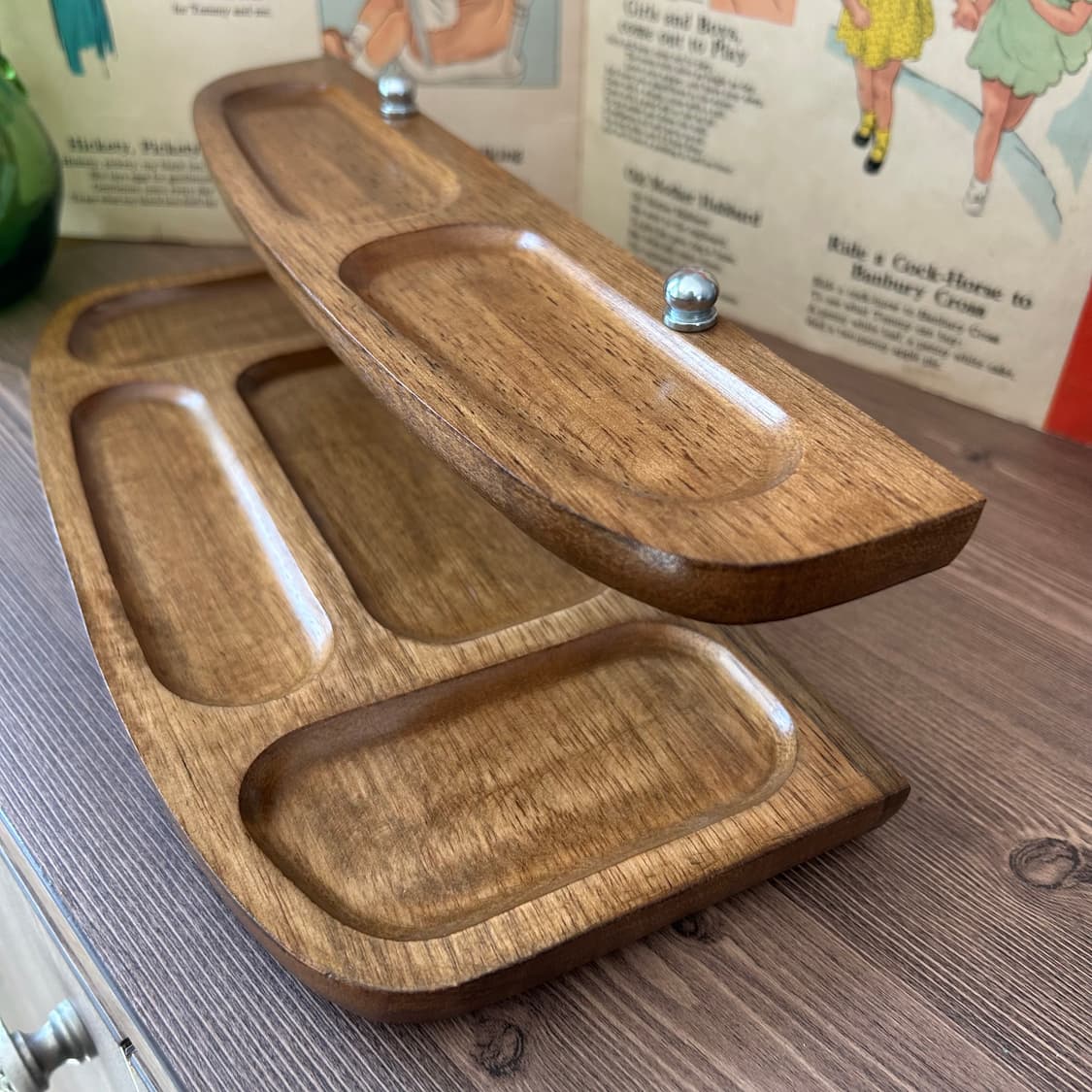 미국 빈티지 데스크 2단 오거나이저 상품이미지3