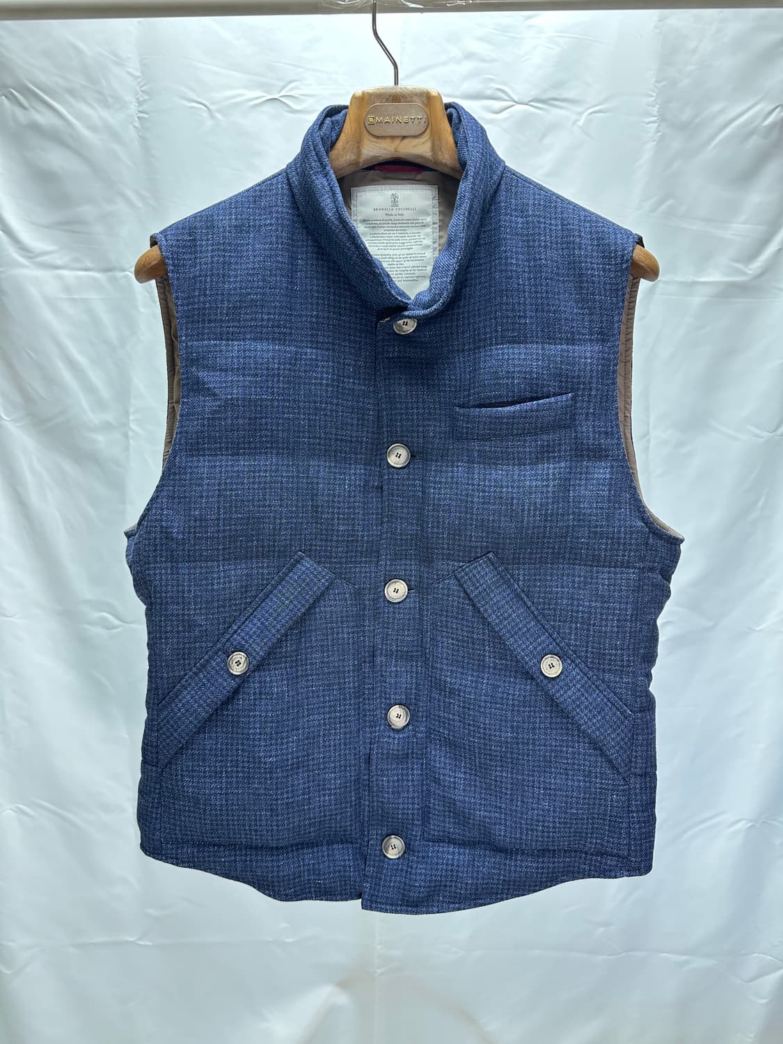 브루넬로쿠치넬리 울 구스다운 베스트 XL(105~110) 민트급 판매 상품이미지2