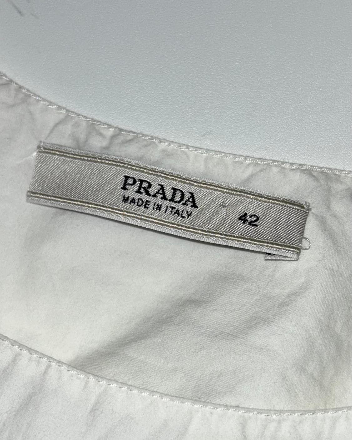 Prada 프라다 화이트 블라우스 나시 상품이미지7