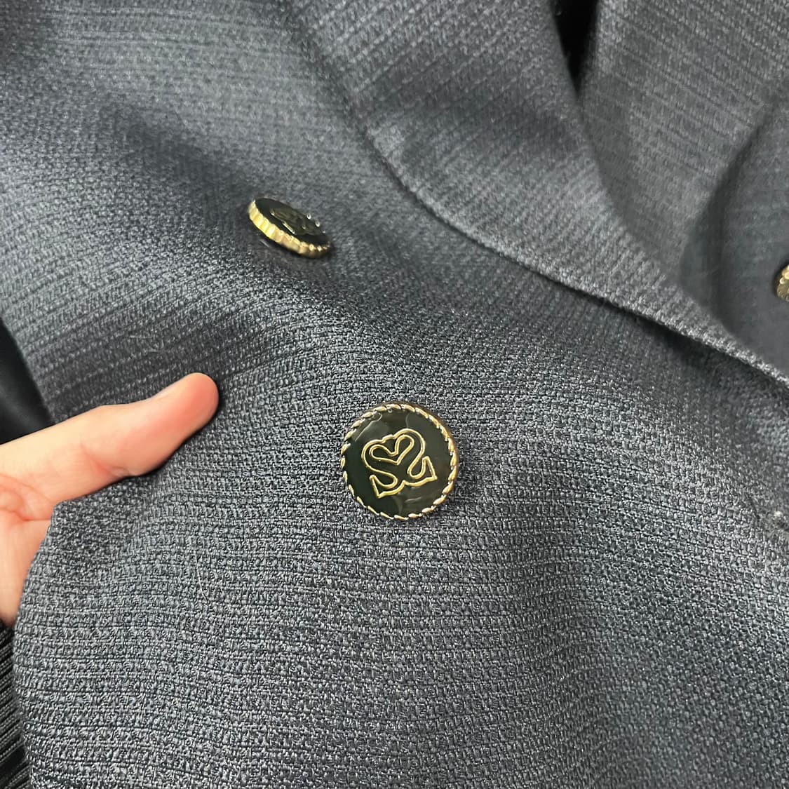 산드로 버튼로고 더블 블레이져 자켓 43 상품이미지3