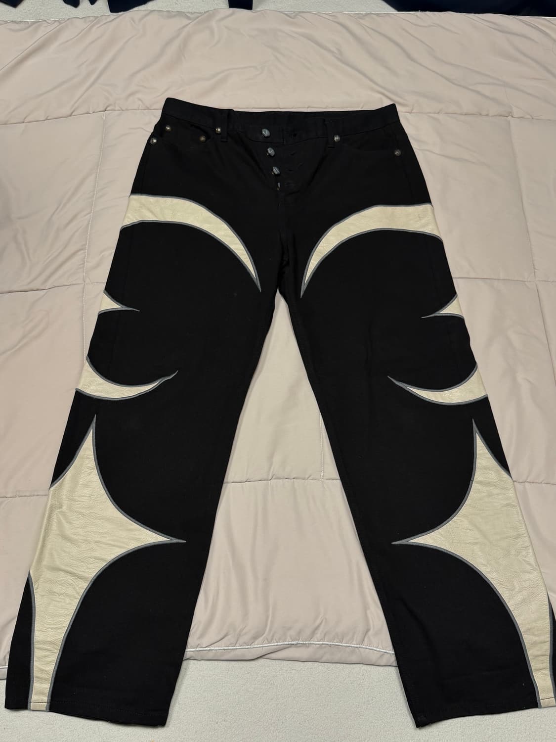 떠그클럽 TC 레더 빈티지 워싱 데님팬츠 상품이미지1