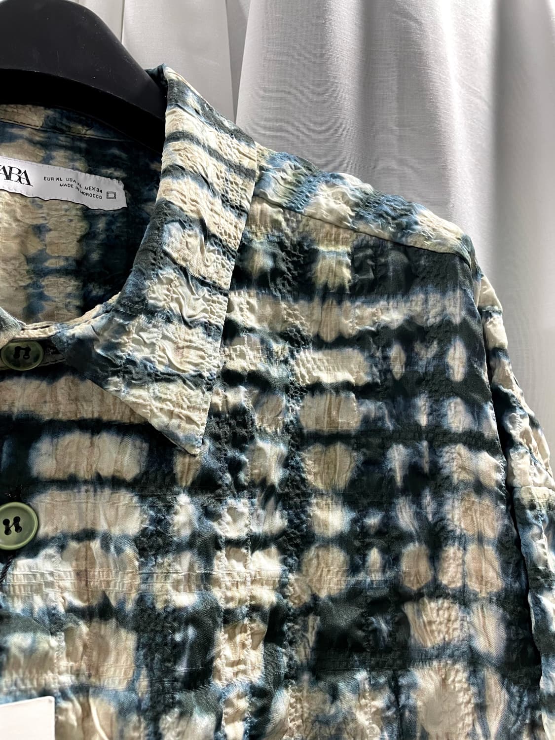 자라/ 타이다이 프린트 셔츠/ XL 상품이미지7