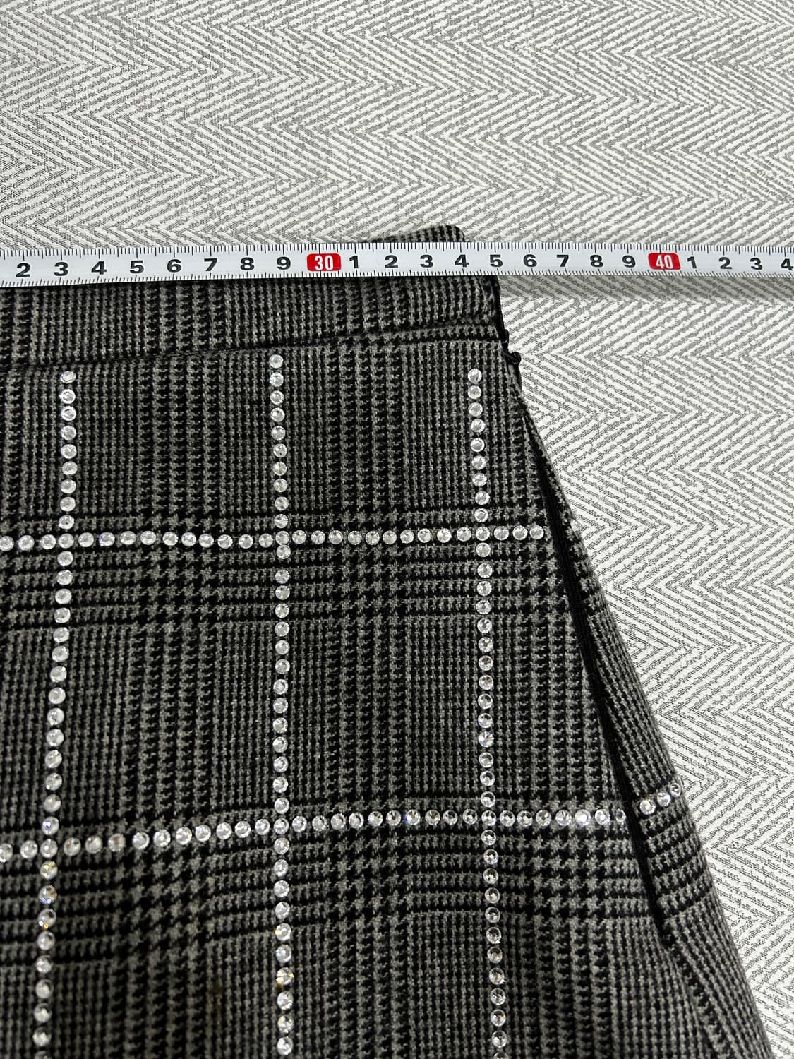 새상품급)) 미우미우 큐빅체크 울 스커트 40사이즈 (66추천) 상품이미지10