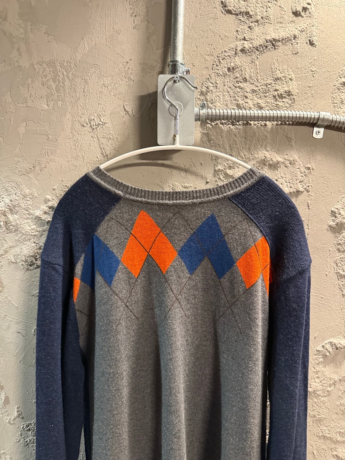 시스템 SYSTEM 아가일 울 니트 멀티컬러 105 상품이미지7