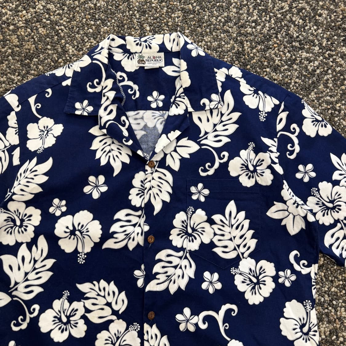 알로하 리퍼블릭 코튼 하와이안 셔츠 made in Hawaii (L)   상품이미지2