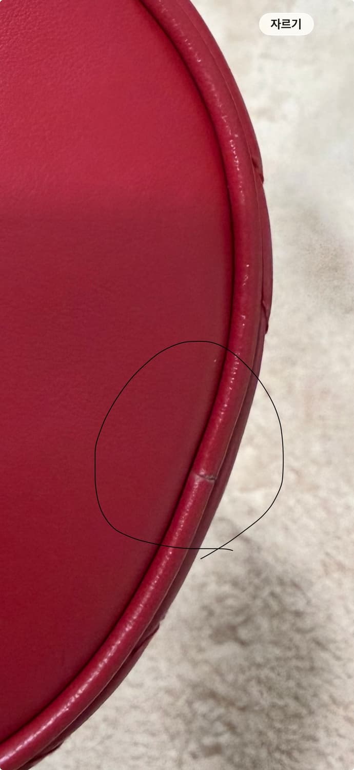 구찌 GG 마몽 마틀라세 미니 버킷백 레드 상품이미지6