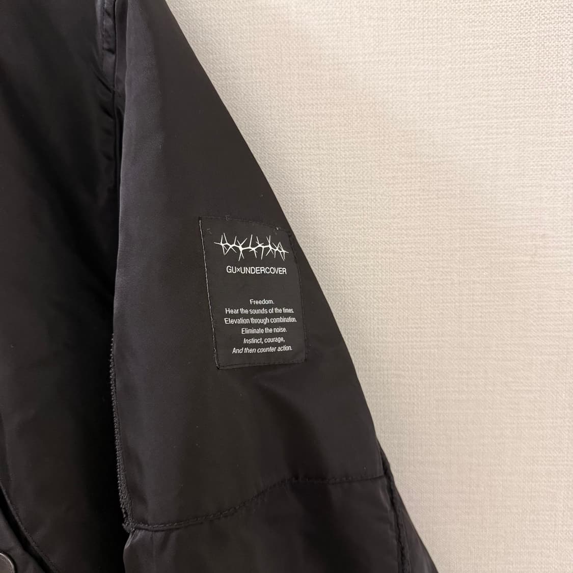 [M] 언더커버 GU MA-1 블루종 블랙 상품이미지3